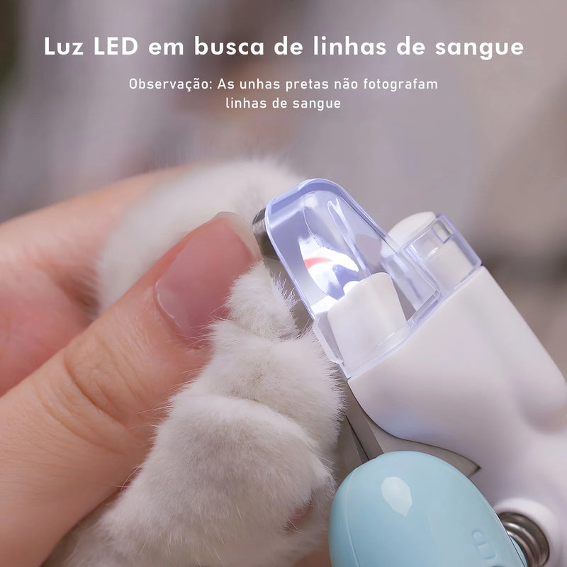 Cortador de unha Profissional com Led para Pets