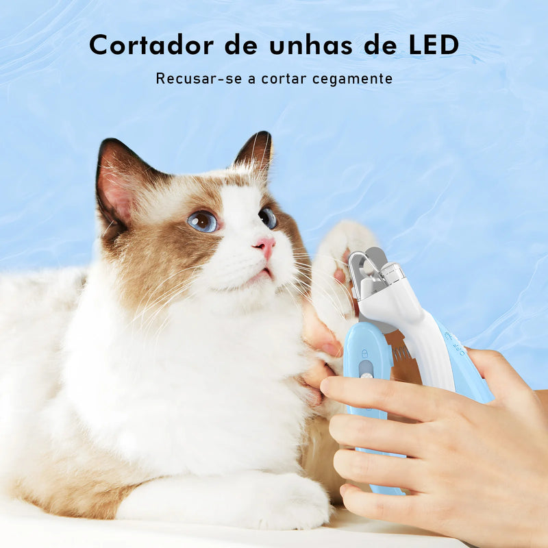 Cortador de unha Profissional com Led para Pets